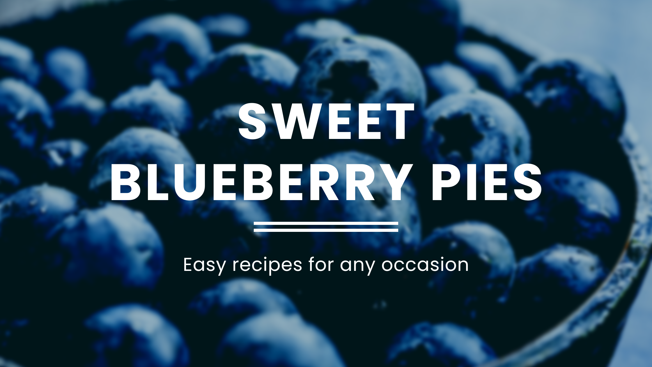 Blueberry pie