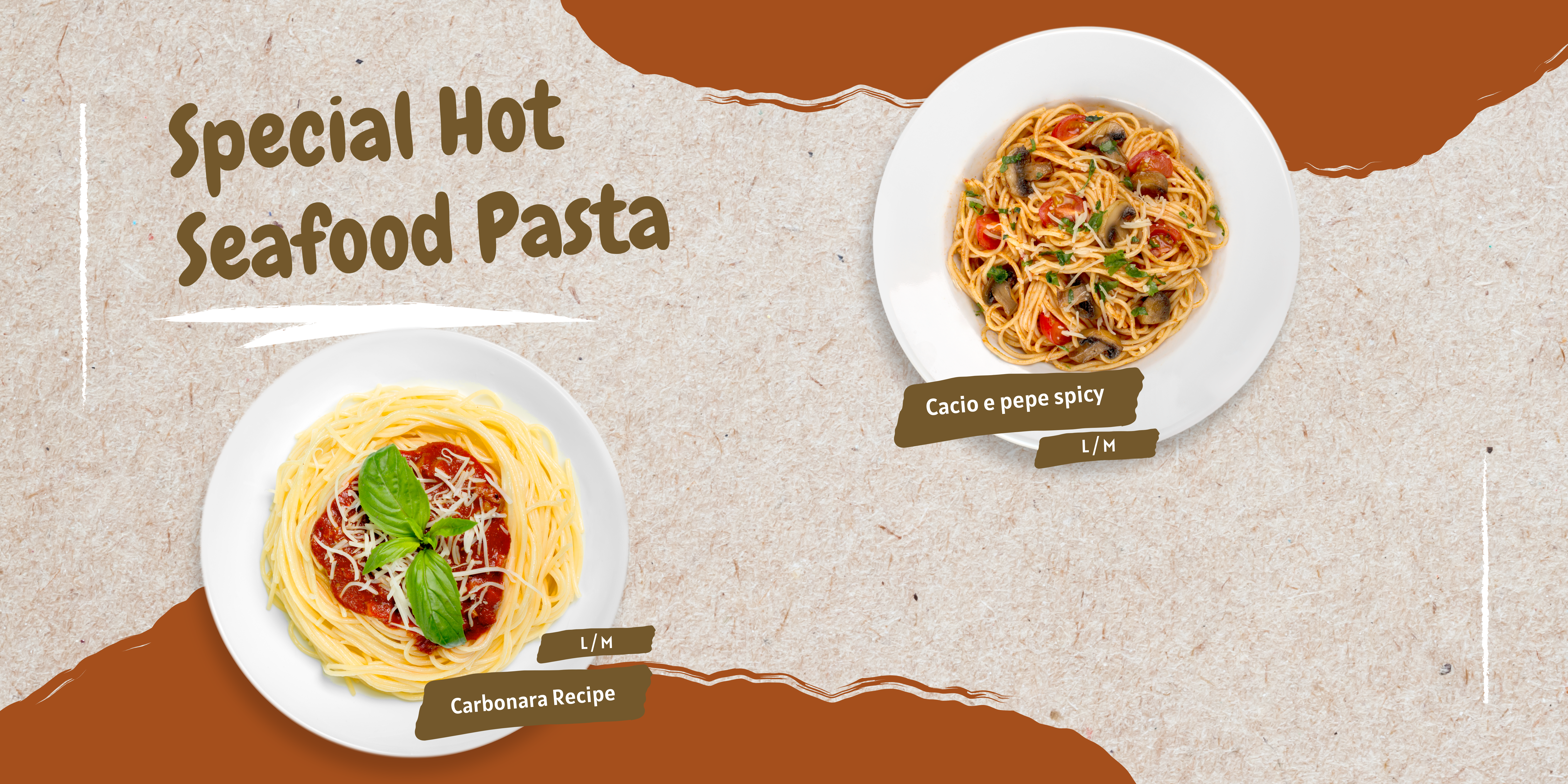Hot seafood pasta